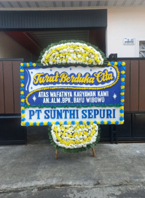 Papan Bunga Duka di Cipamekar